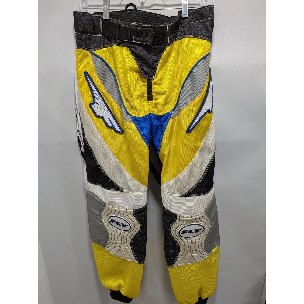 Mens Fly Racing 805 Race Pant Yellow Blue Motocross MX Riding Gear 805 Size 38